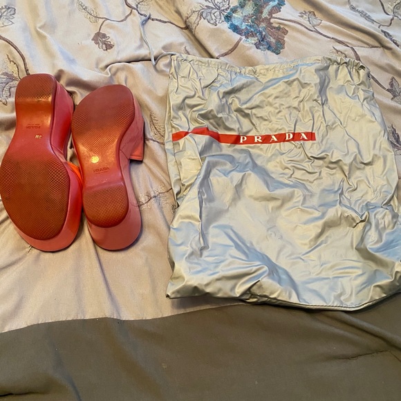 Pink Prada Platform Sandals - Picture 4 of 5